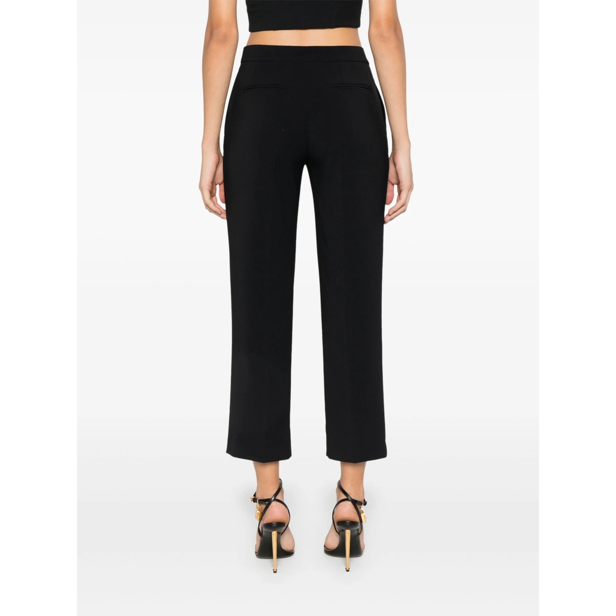 slits crepe trousers - Img 4