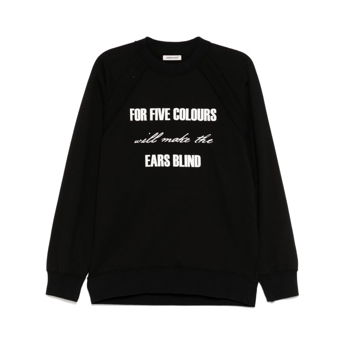 slogan-print sweatshirt