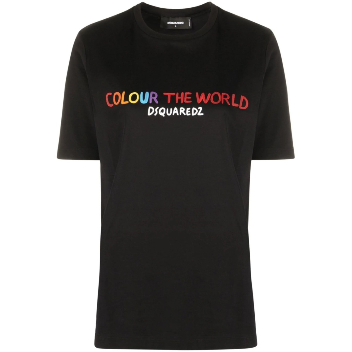 slogan-print T-shirt