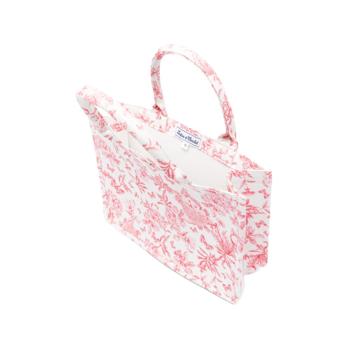 small floral-print tote bag - Img 4