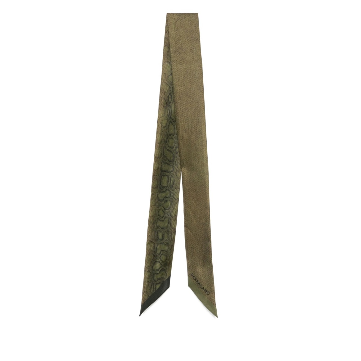 snake-print neckerchief
