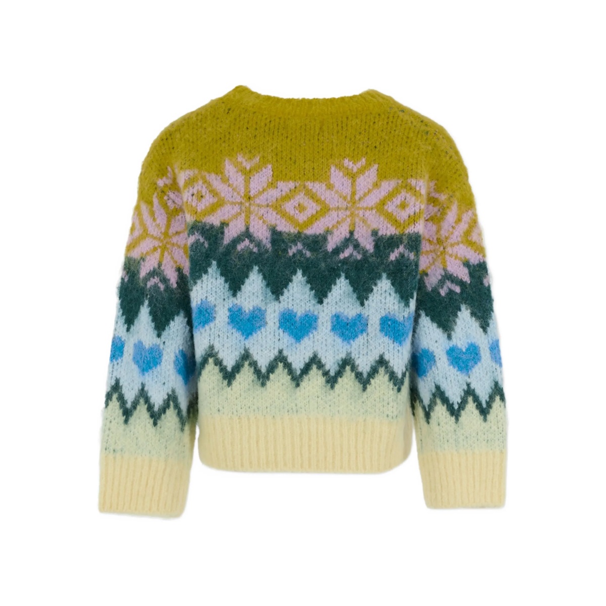 snowflake-heart pattern sweater - Img 2