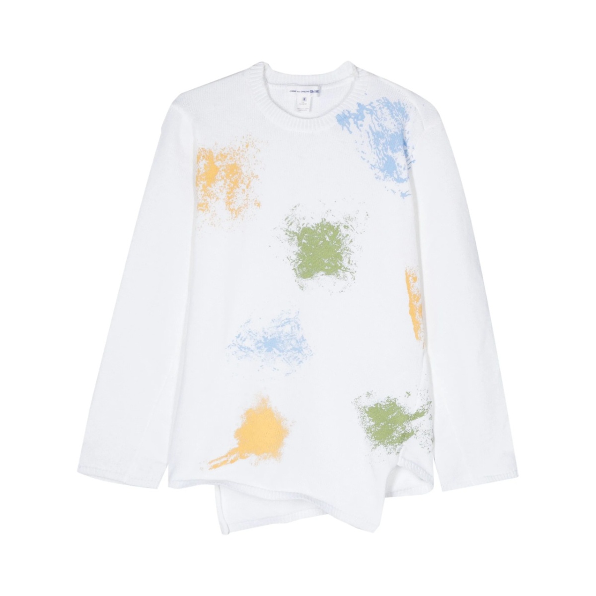 spray-paint-effect asymmetric jumper