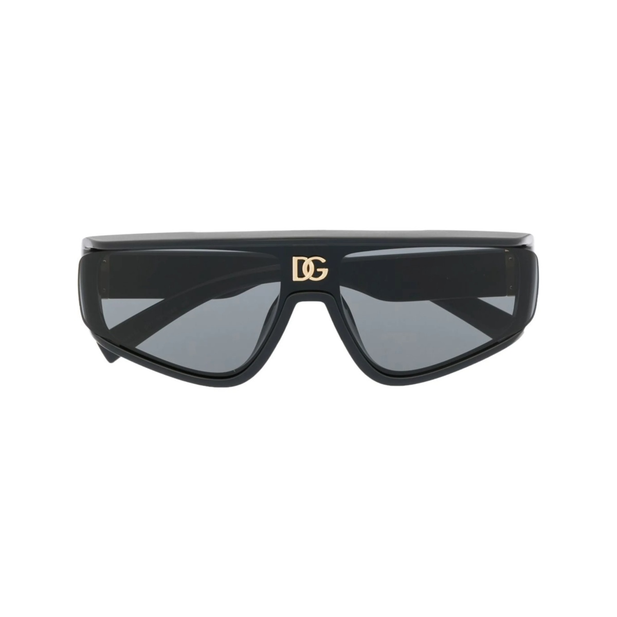square-frame logo-plaque sunglasses
