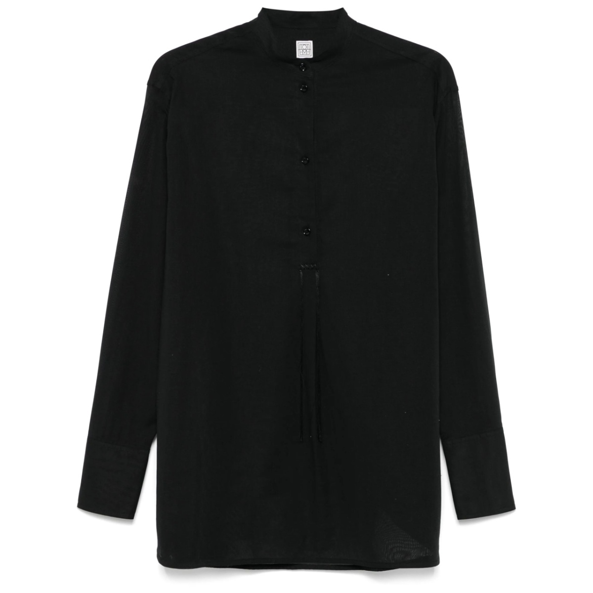 stand-up collar blouse