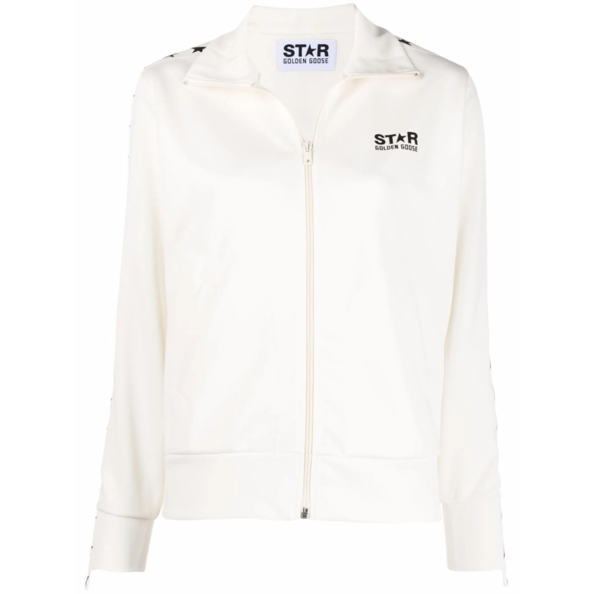 star-print sweat jacket
