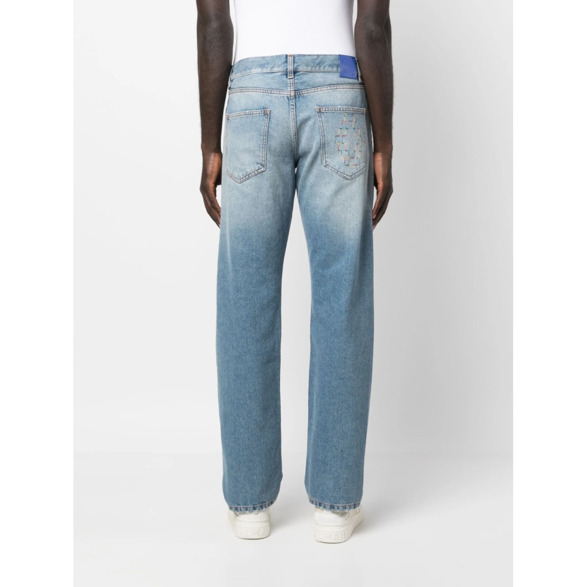 straight-leg washed jeans - Img 4