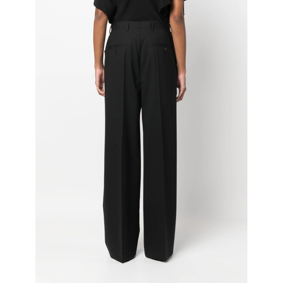 straight-leg wool tailored trousers - Img 4