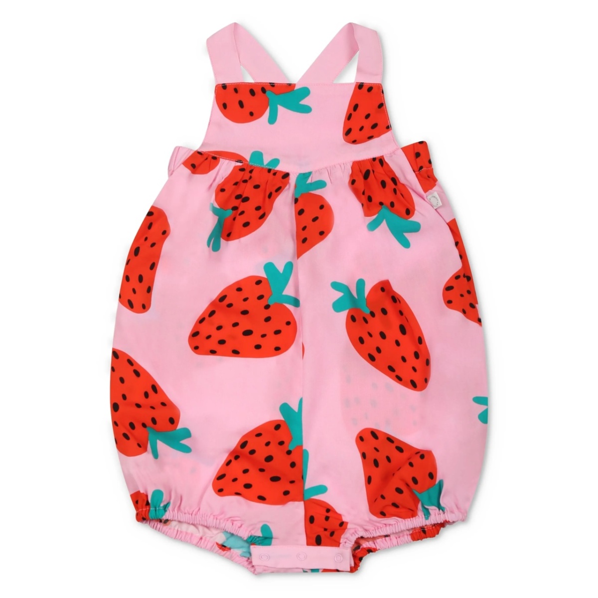Strawberry-print romper