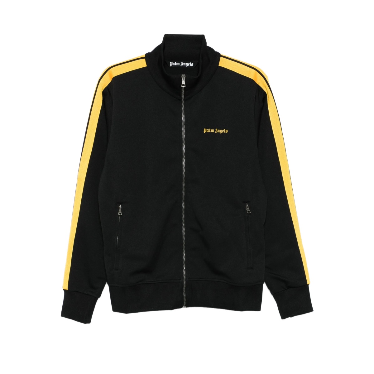 stripe-detail zip-up sweatshirt
