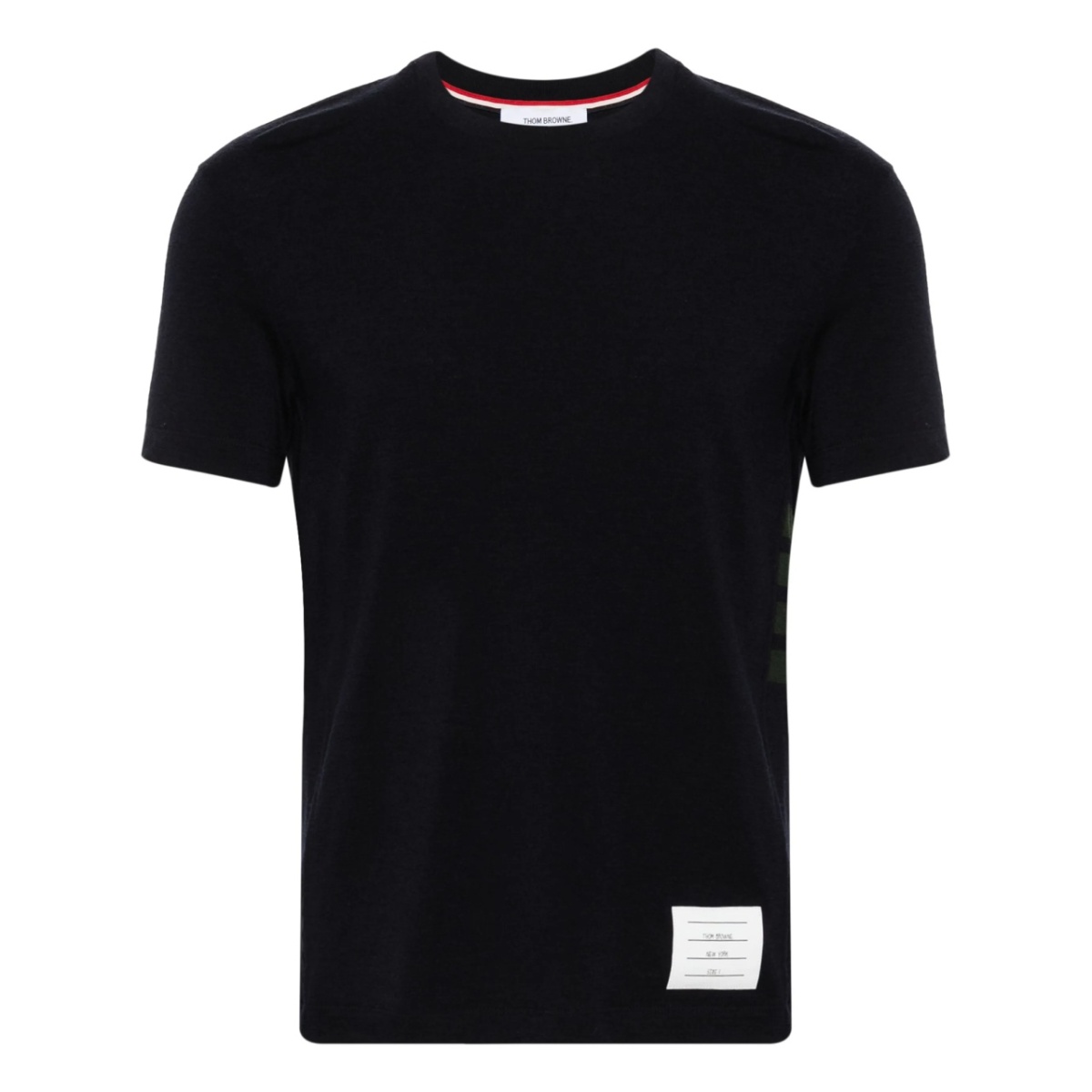 stripe-detailing wool T-shirt