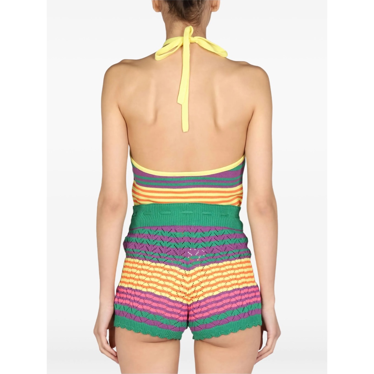 striped halter-neck top - Img 3