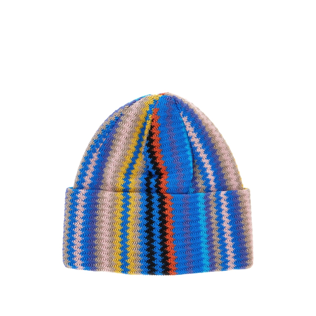 striped knit beanie