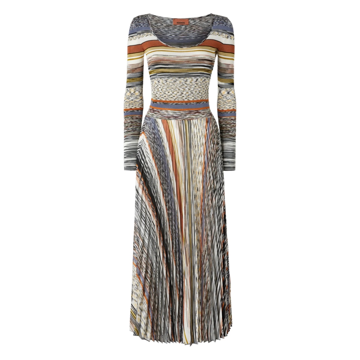 striped midi dress