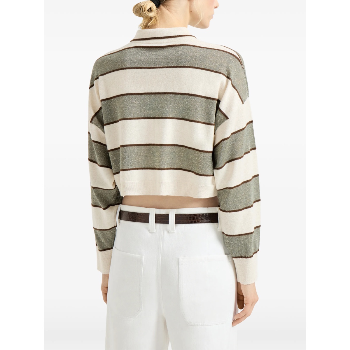 striped-pattern polo - Img 4