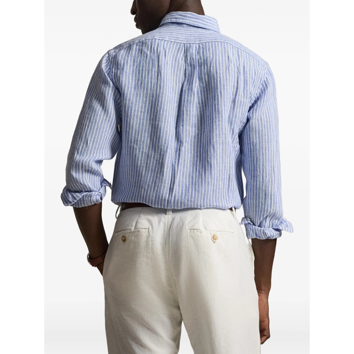 striped pony linen shirt - Img 4