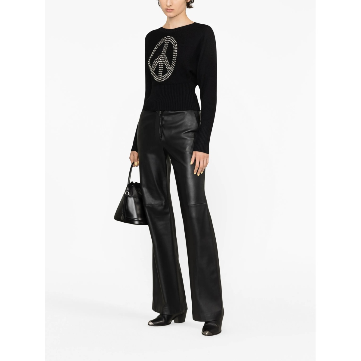 studded Peace Symbol sweater - Img 2