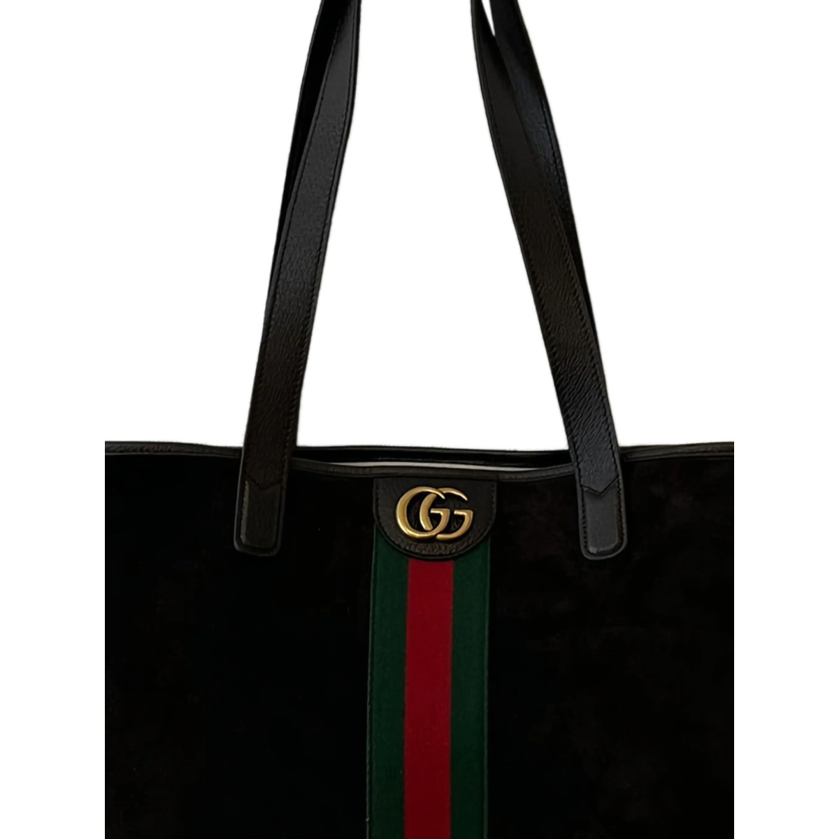 suede stripe tote bag - Img 2