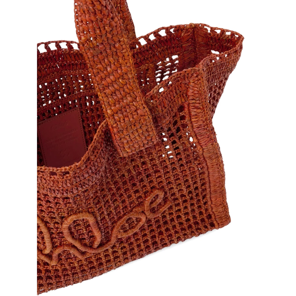 Summer Banana raffia east-west tote bag - Img 4