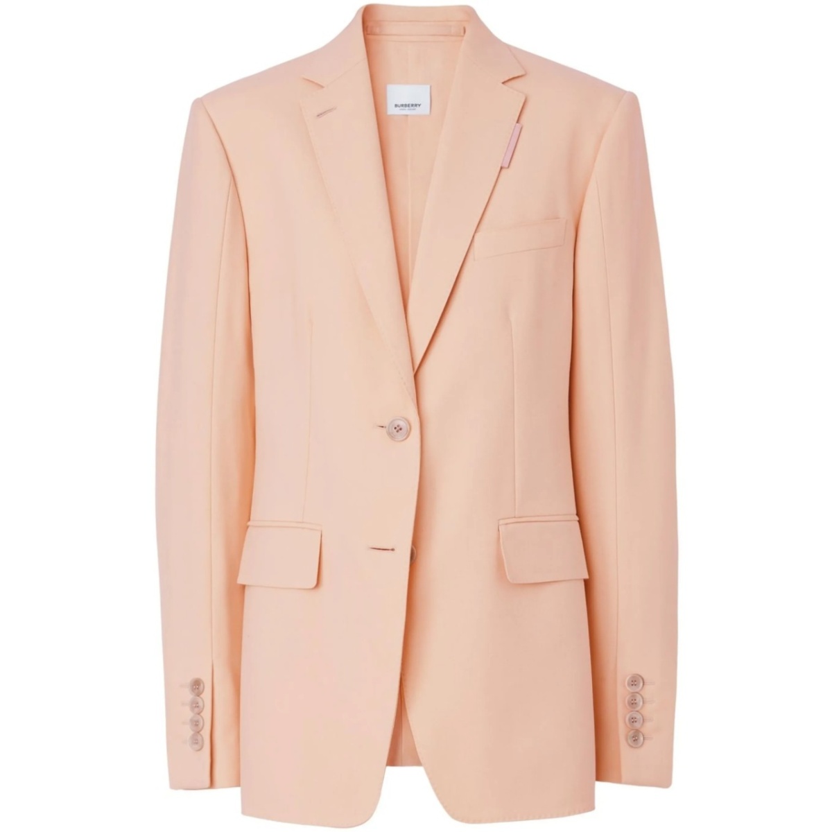tailored single-breasted blazer