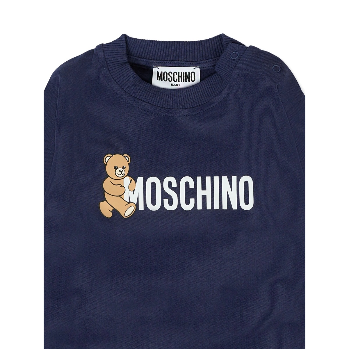 teddy bear-logo crew-neck sweatshirt - Img 3