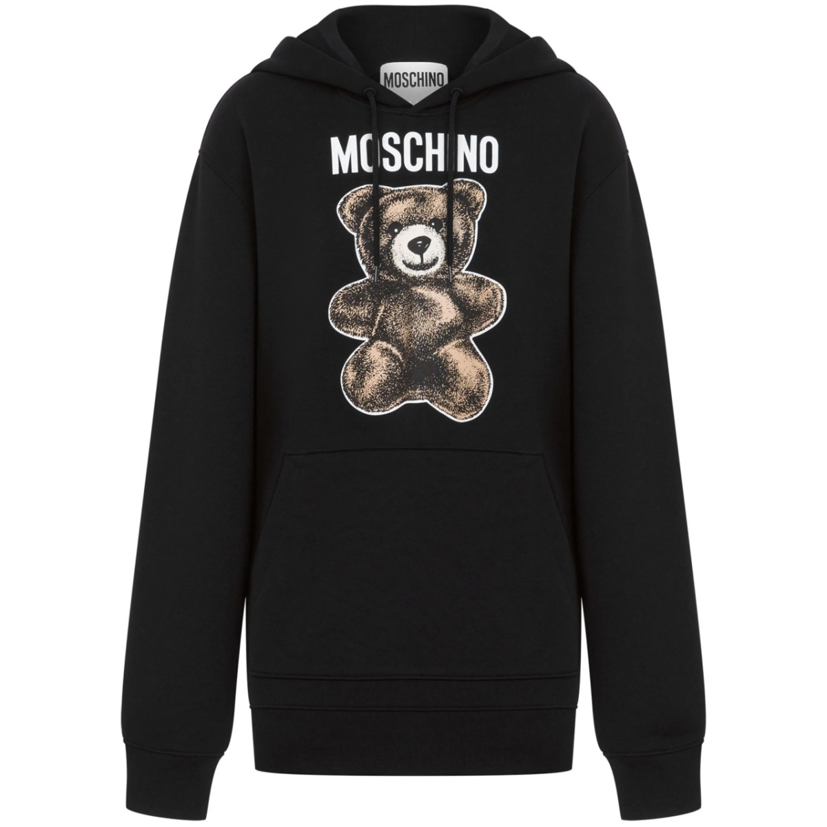 teddy bear-print hoodie