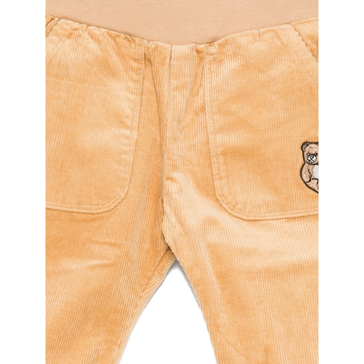 teddy-embroidered corduroy pants - Img 3