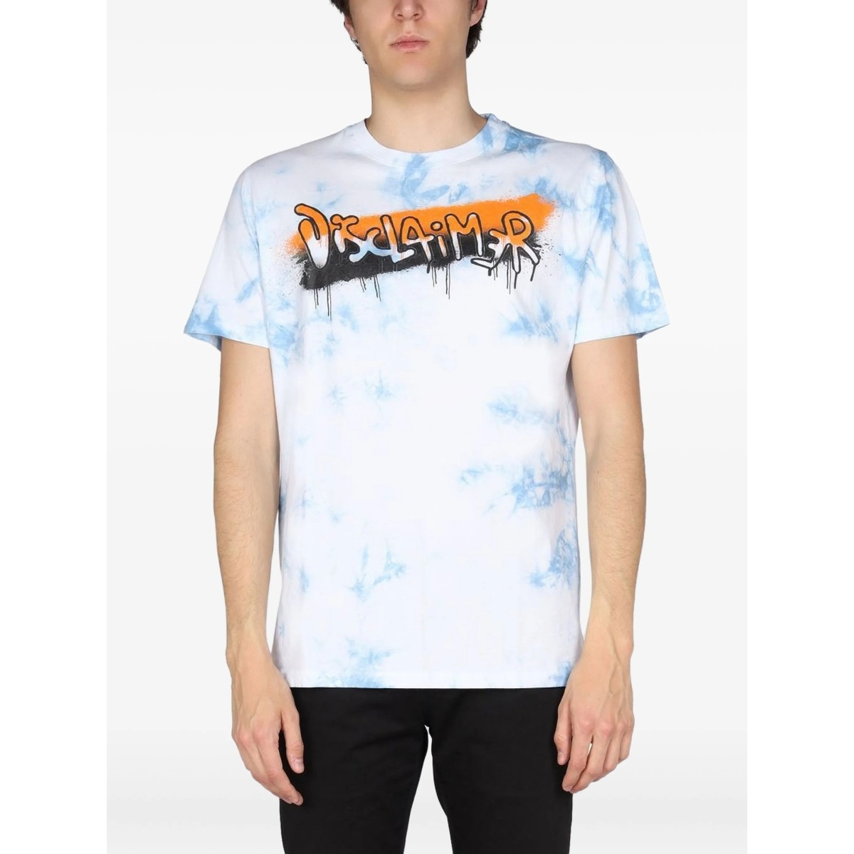 tie-dye graffiti-print T-shirt
