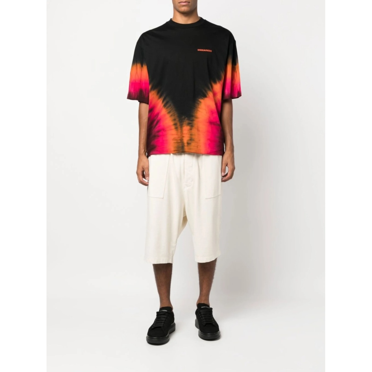 tie-dye logo-print T-shirt - Img 2