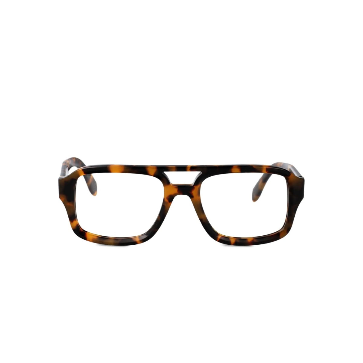 tortoiseshell-effect glasses