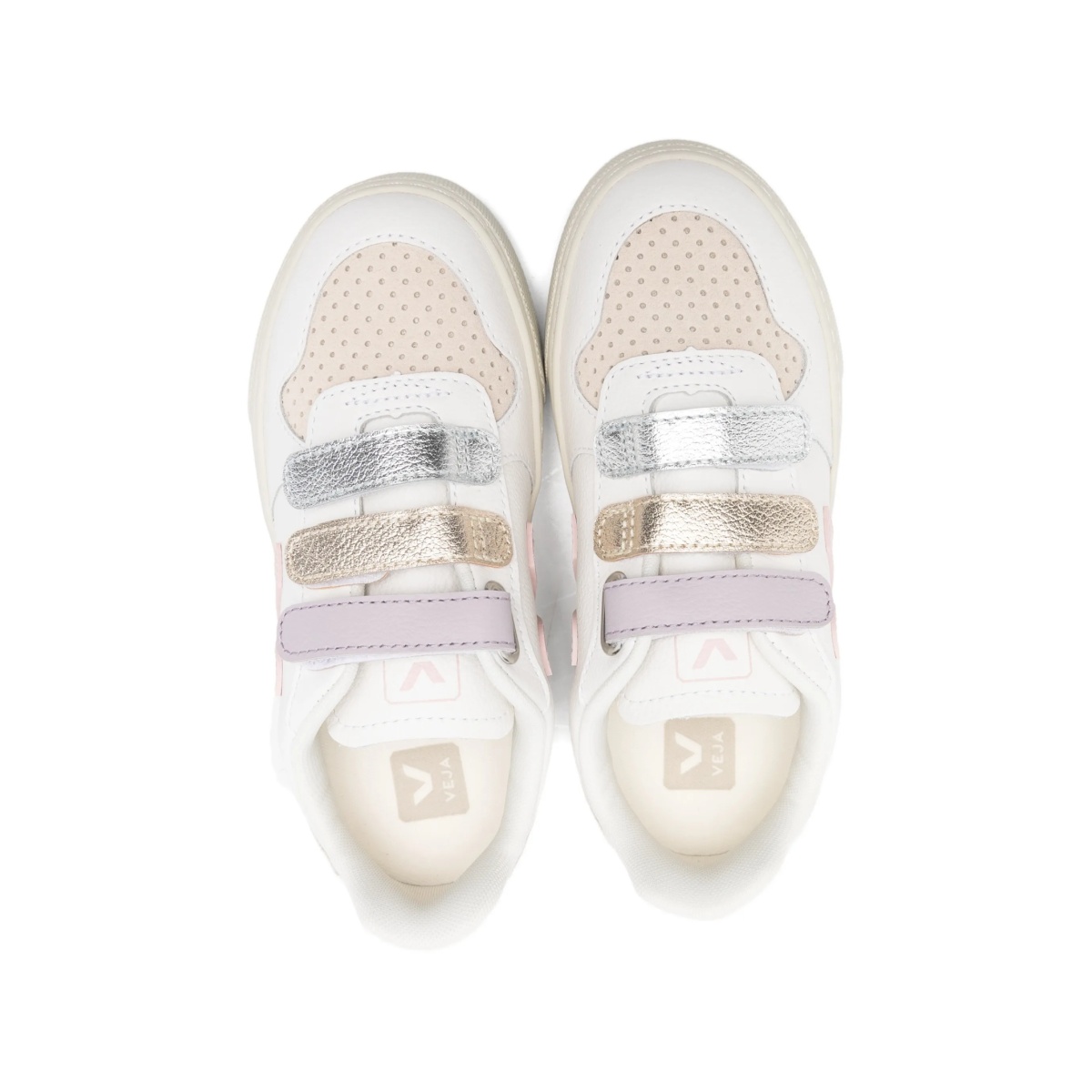 V-10 touch-strap leather sneakers - Img 3