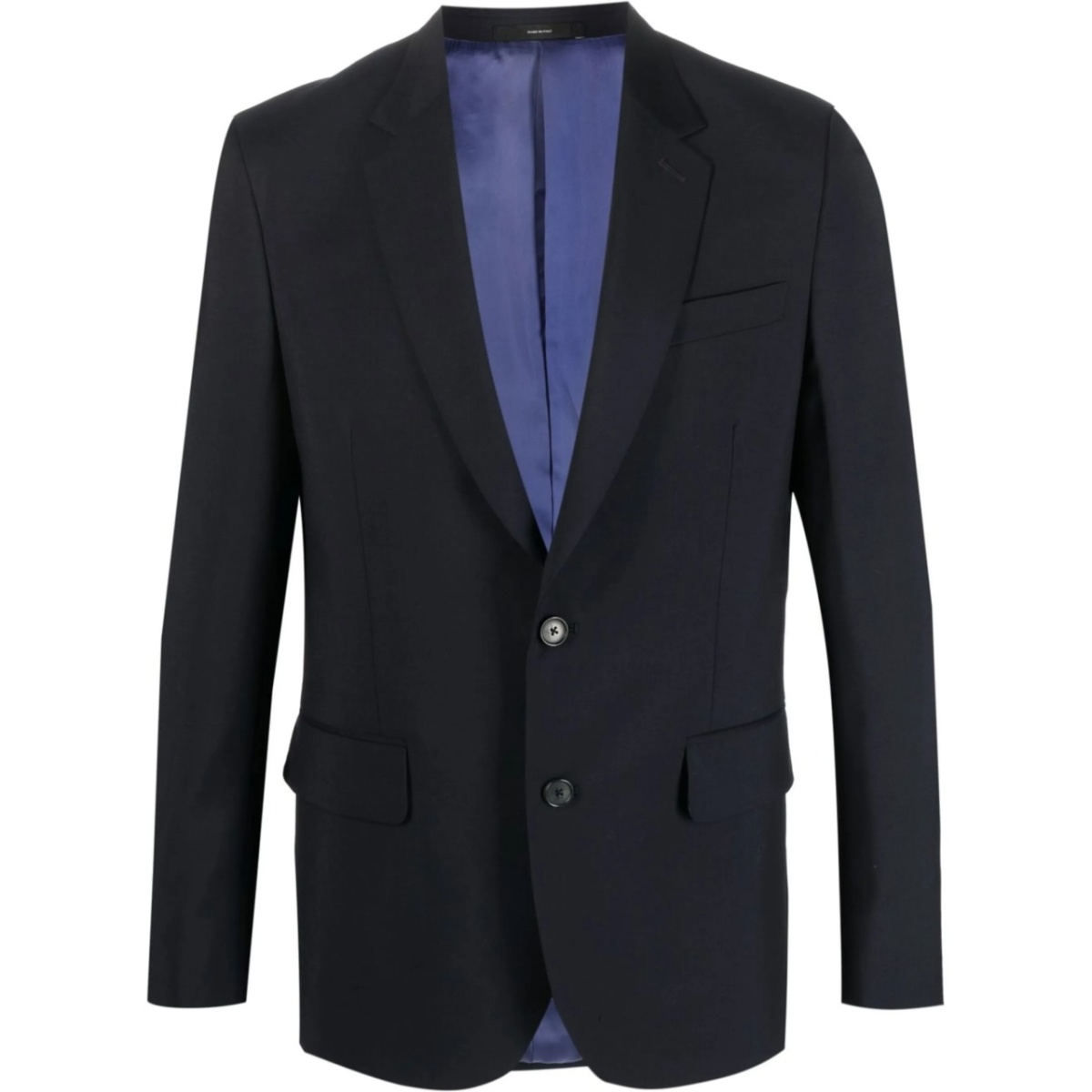 V-neck classic-lapel blazer