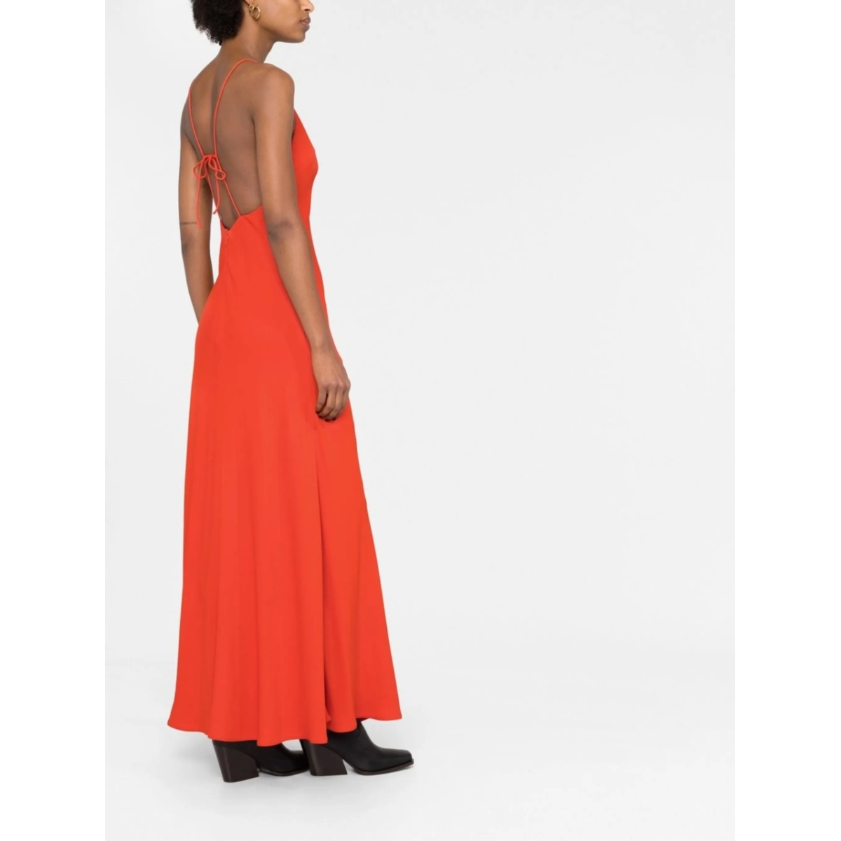 V-neck floor-length dress - Img 4