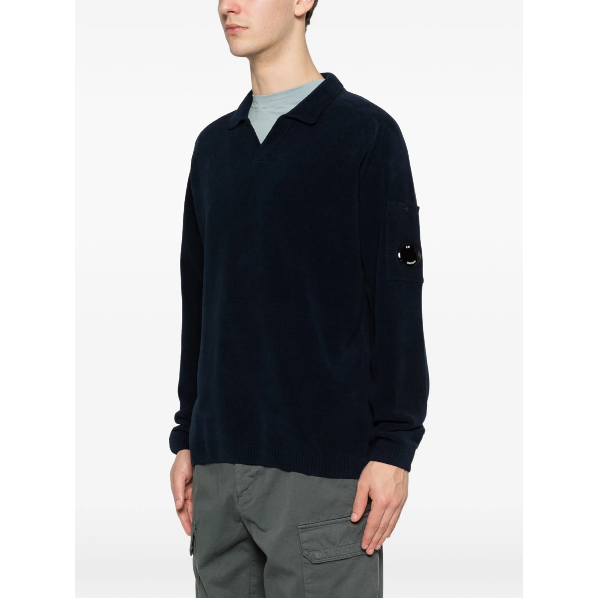 V-neck pocket-sleeve sweater - Img 3