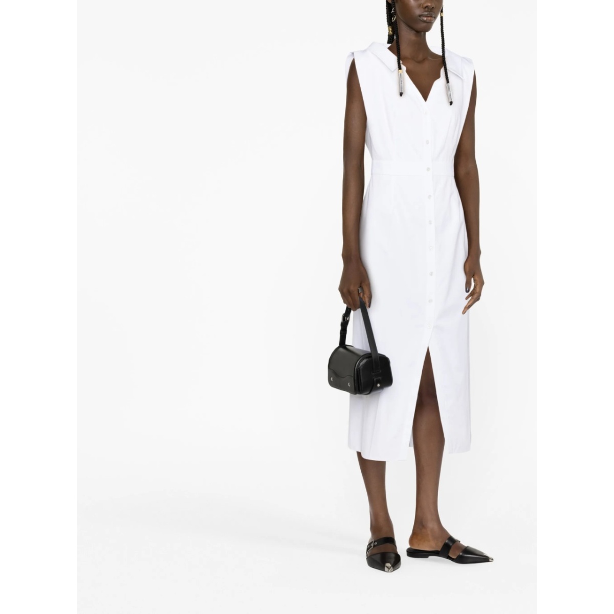 V-neck sleeveless dress - Img 2