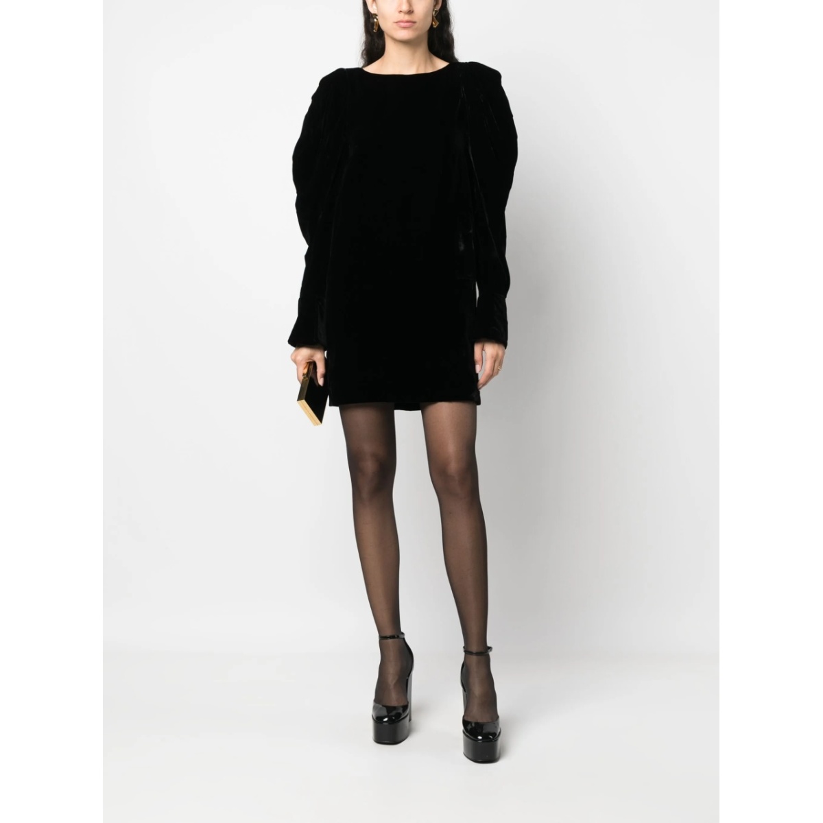 velvet mini dress - Img 2