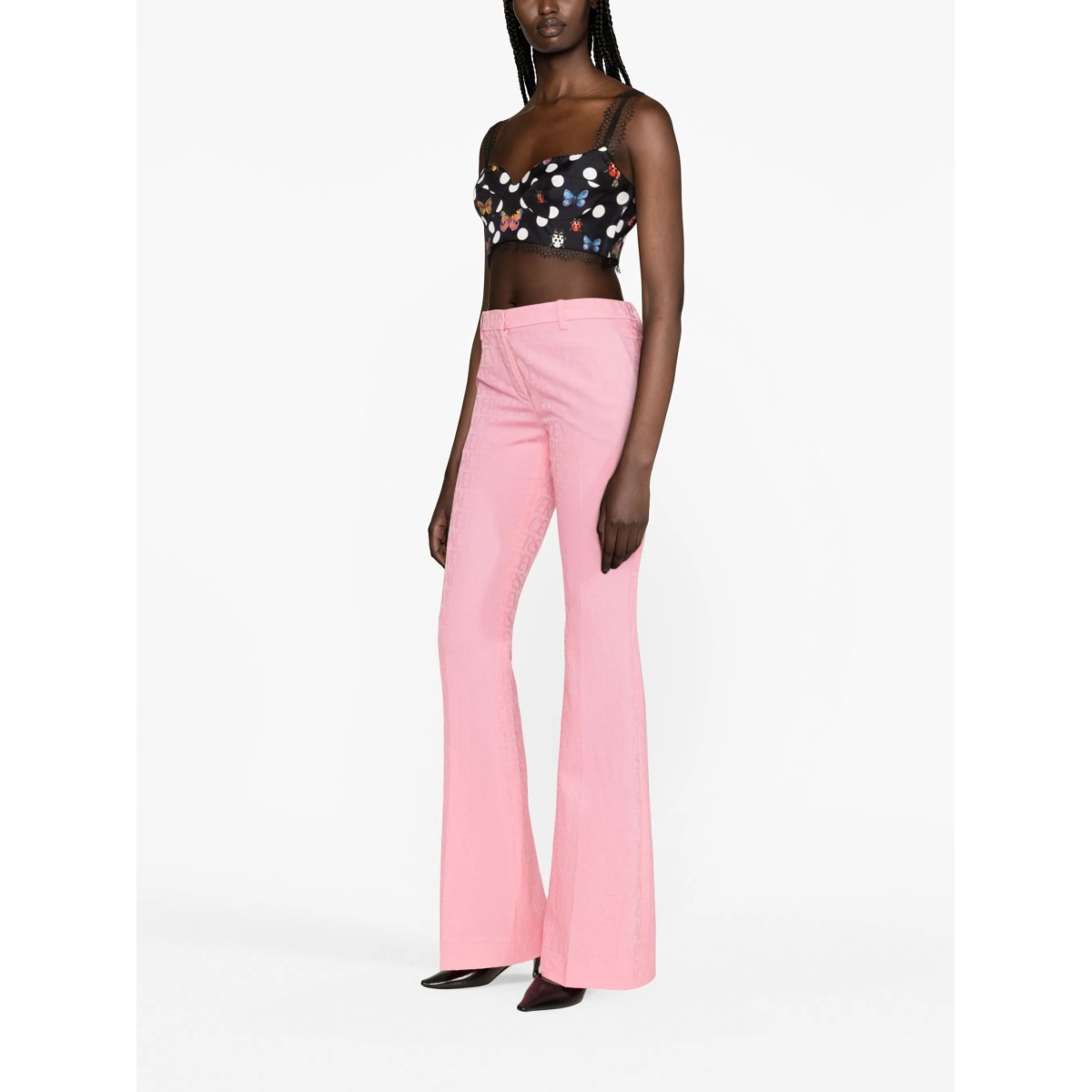 Versace Allover jacquard trousers - Img 3