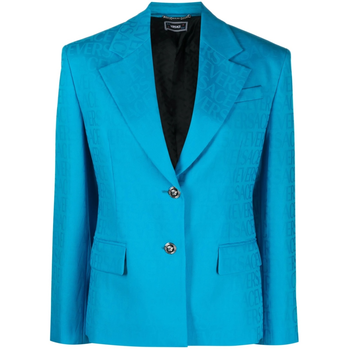 Versace Allover virgin-wool jacquard blazer