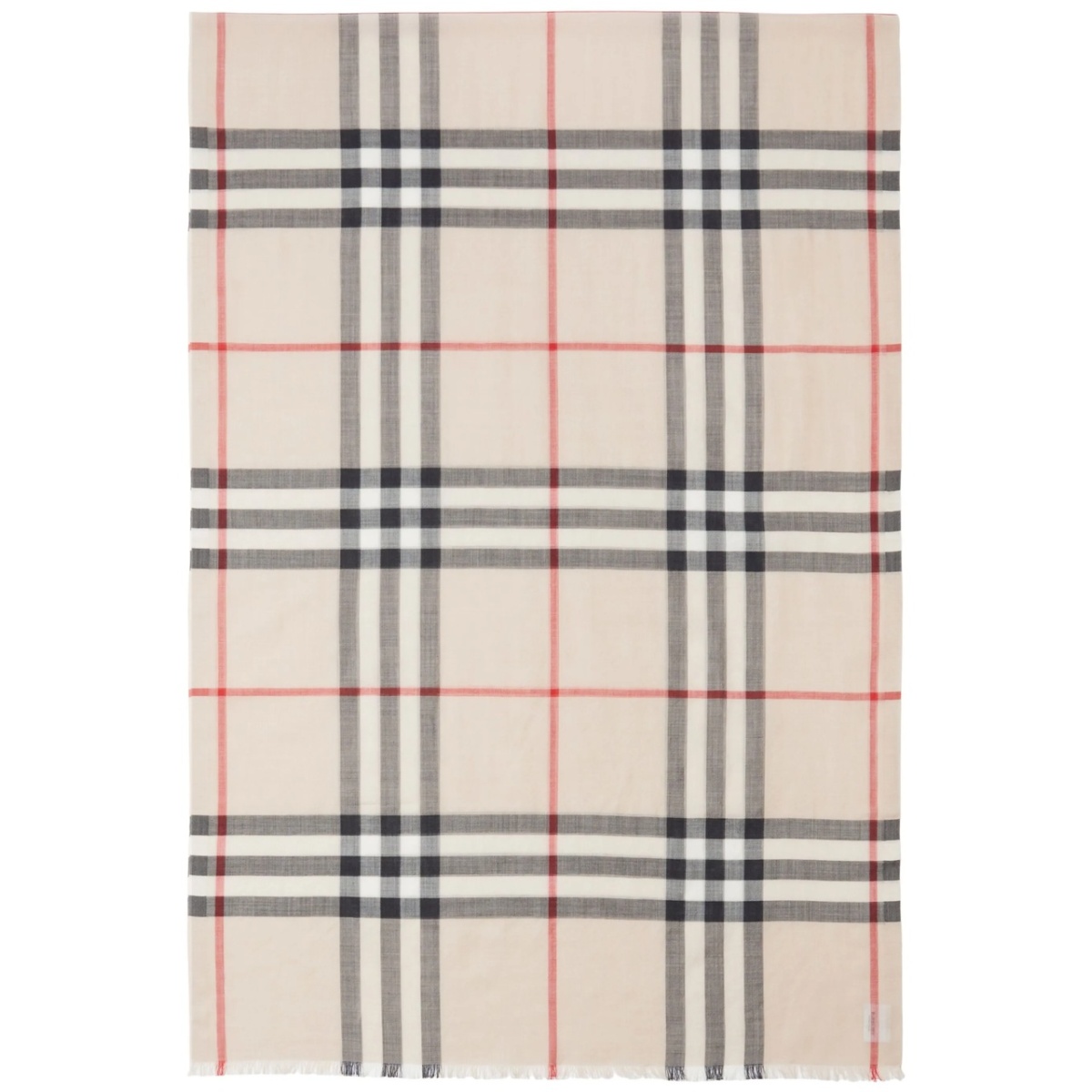 Vintage Check wool-blend scarf