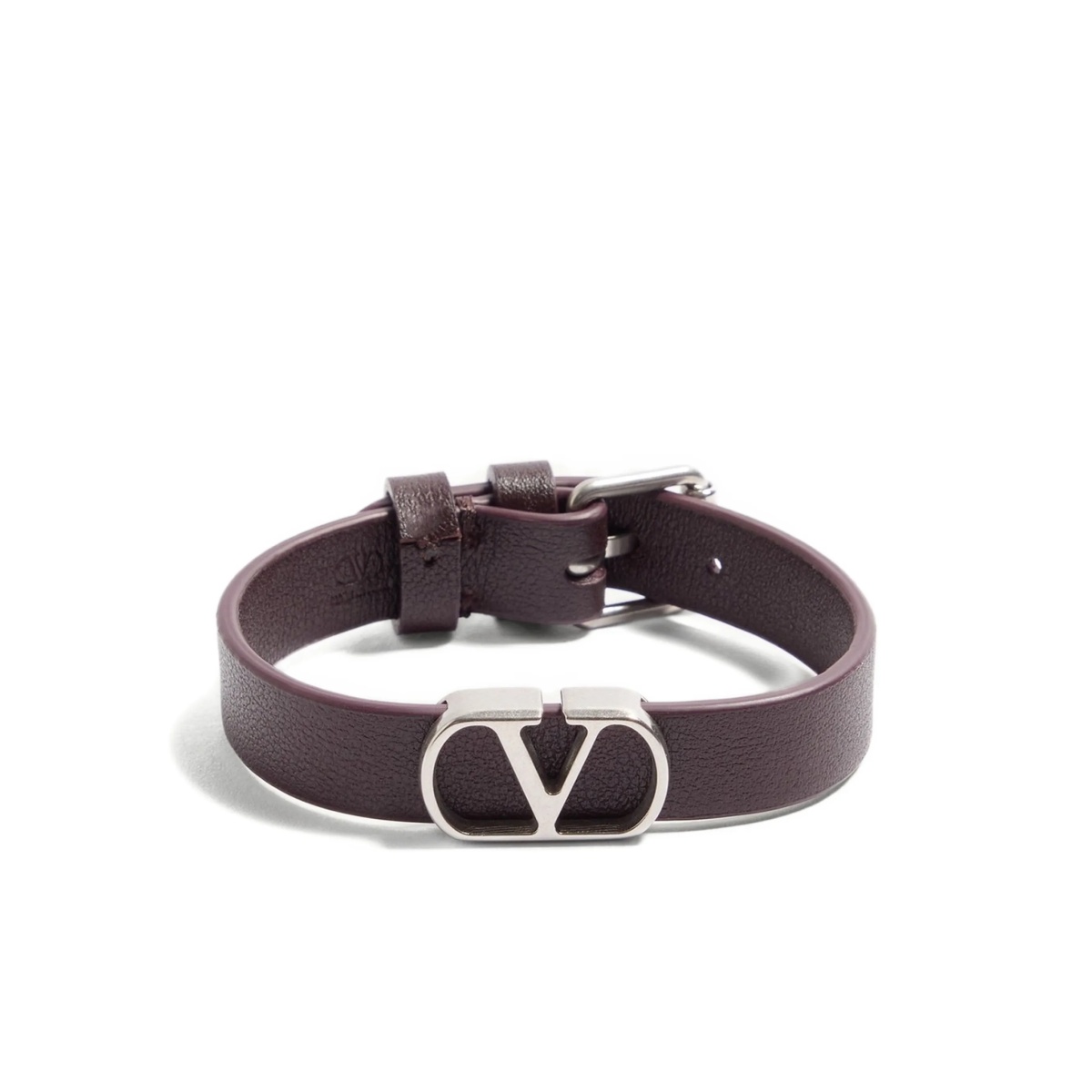 VLogo signature leather bracelet - Img 5
