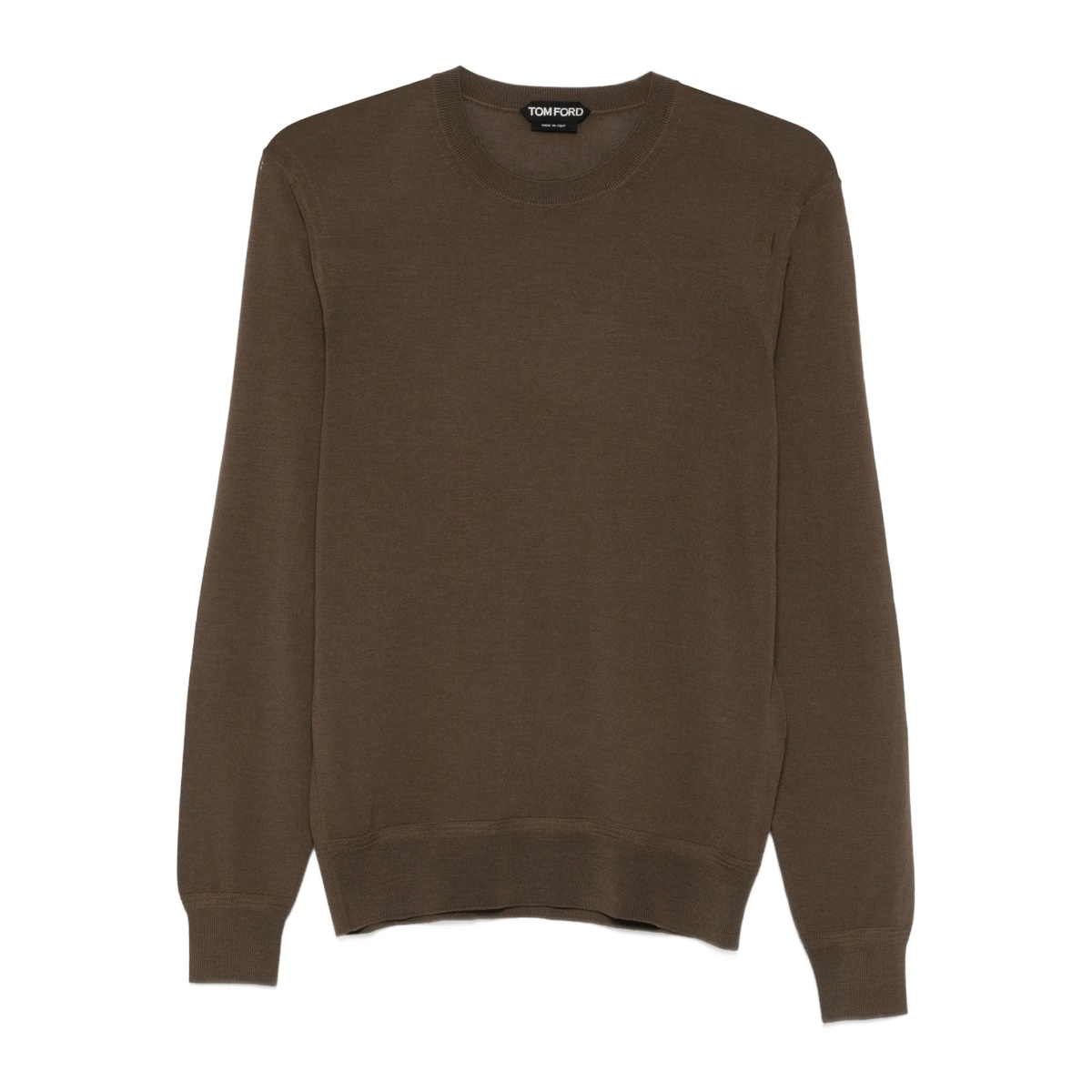 wool crew-neck top