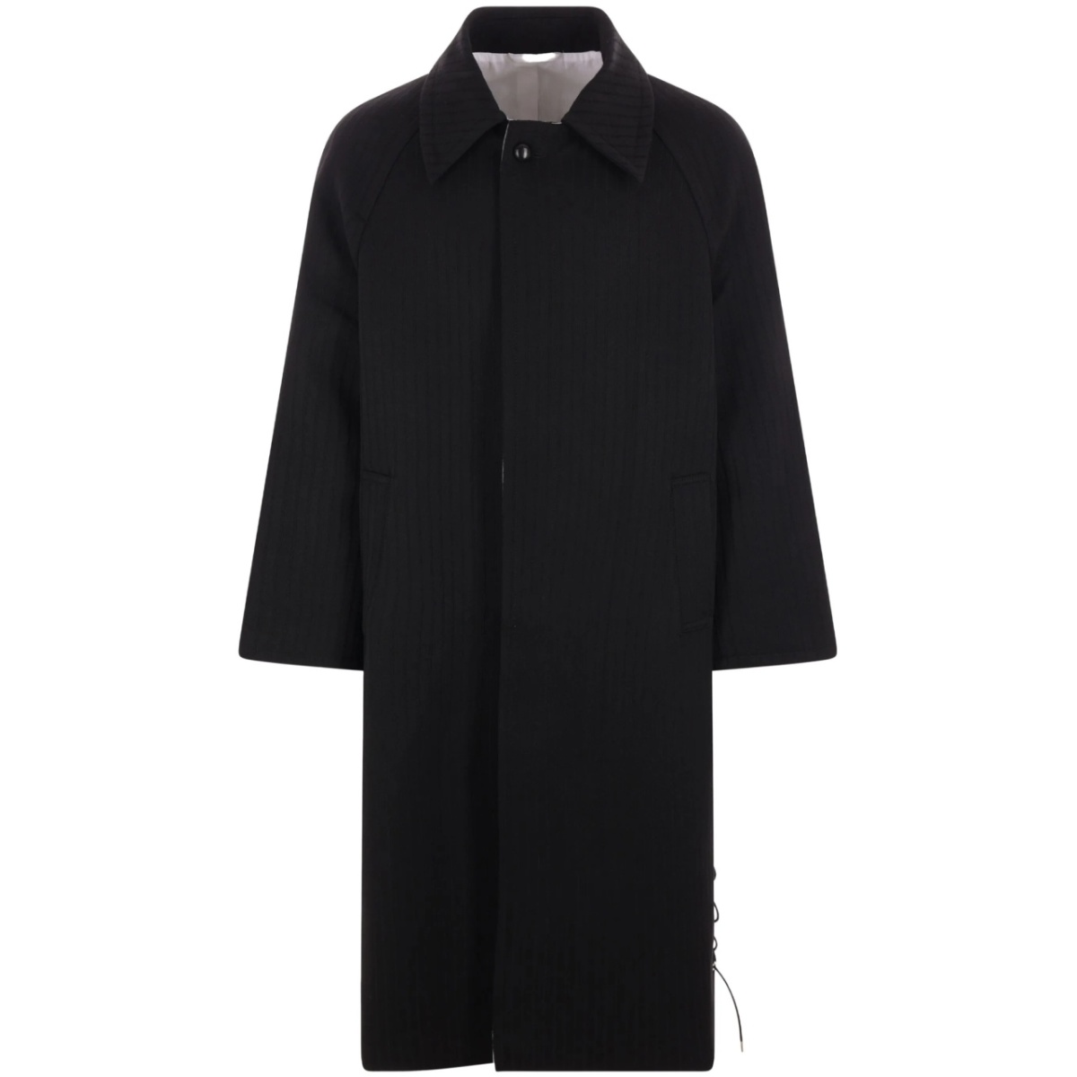 wool single-breasted coat