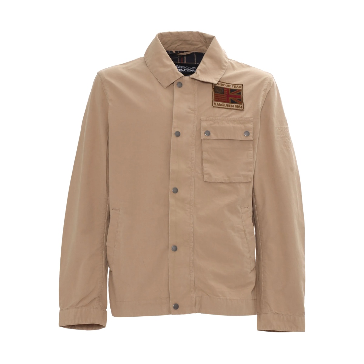 Workers patch-pocket cotton jacket