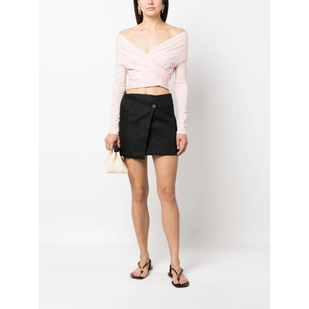 wraparound-style crop top - Img 2
