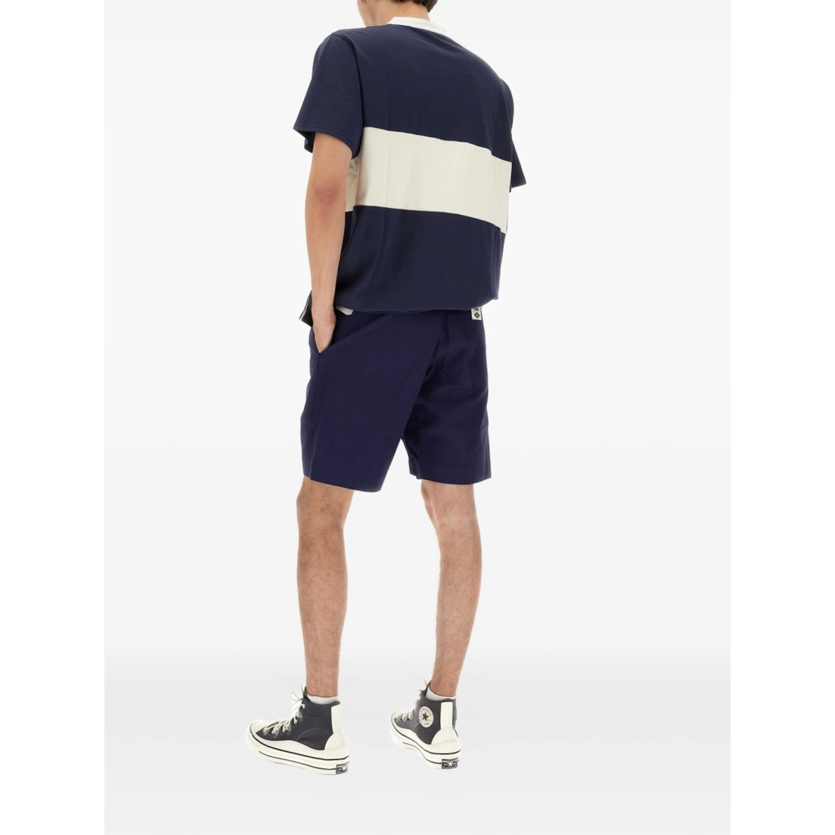 x YMC logo-patch shorts - Img 2