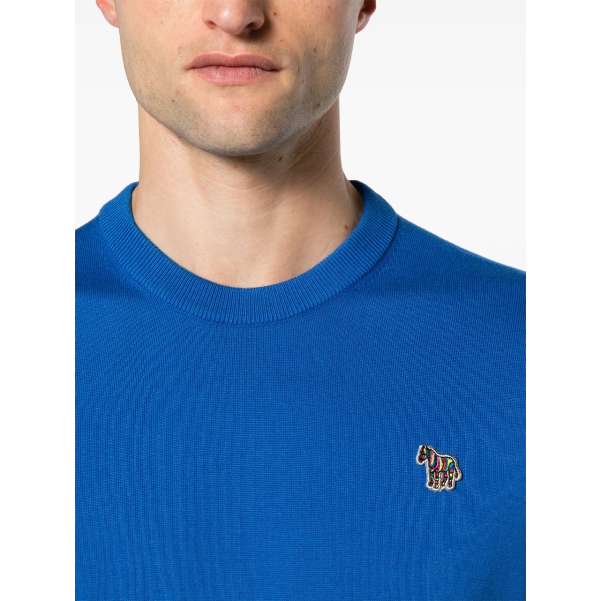 Zebra-patch organic cotton T-shirt - Img 5