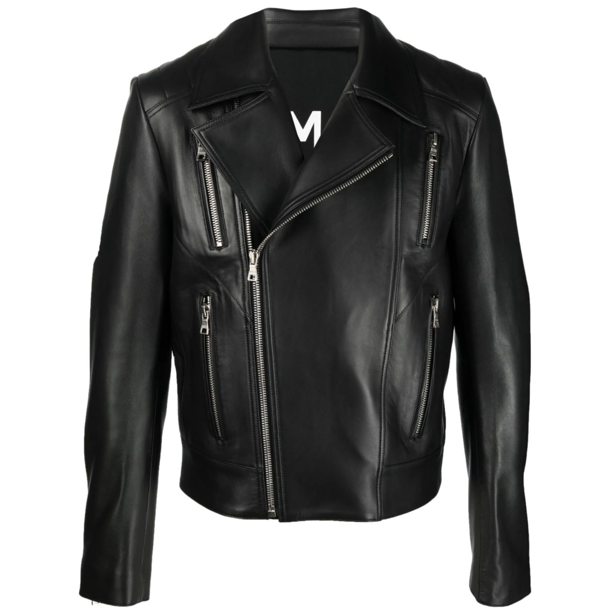 zip leather jacket