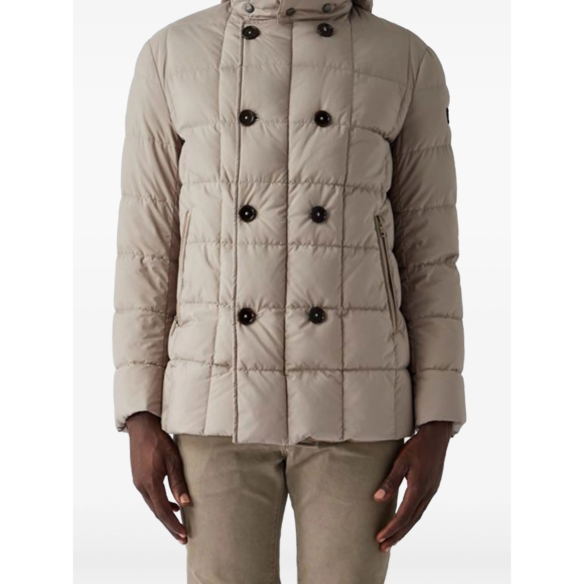 zip-up padded jacket