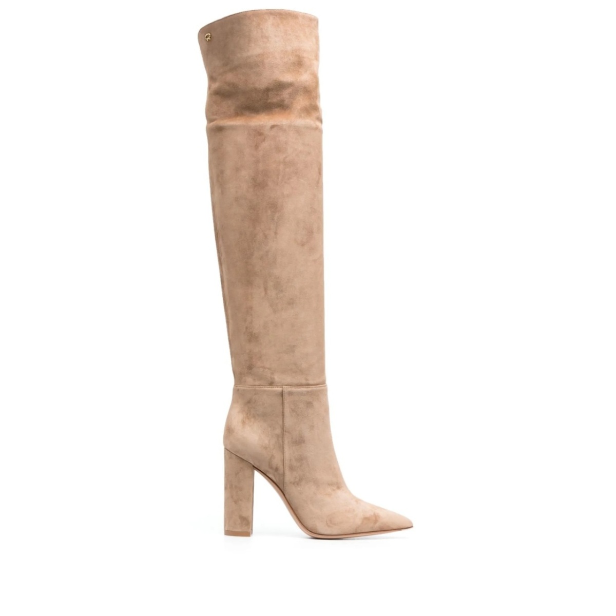 105mm pointed suede boots