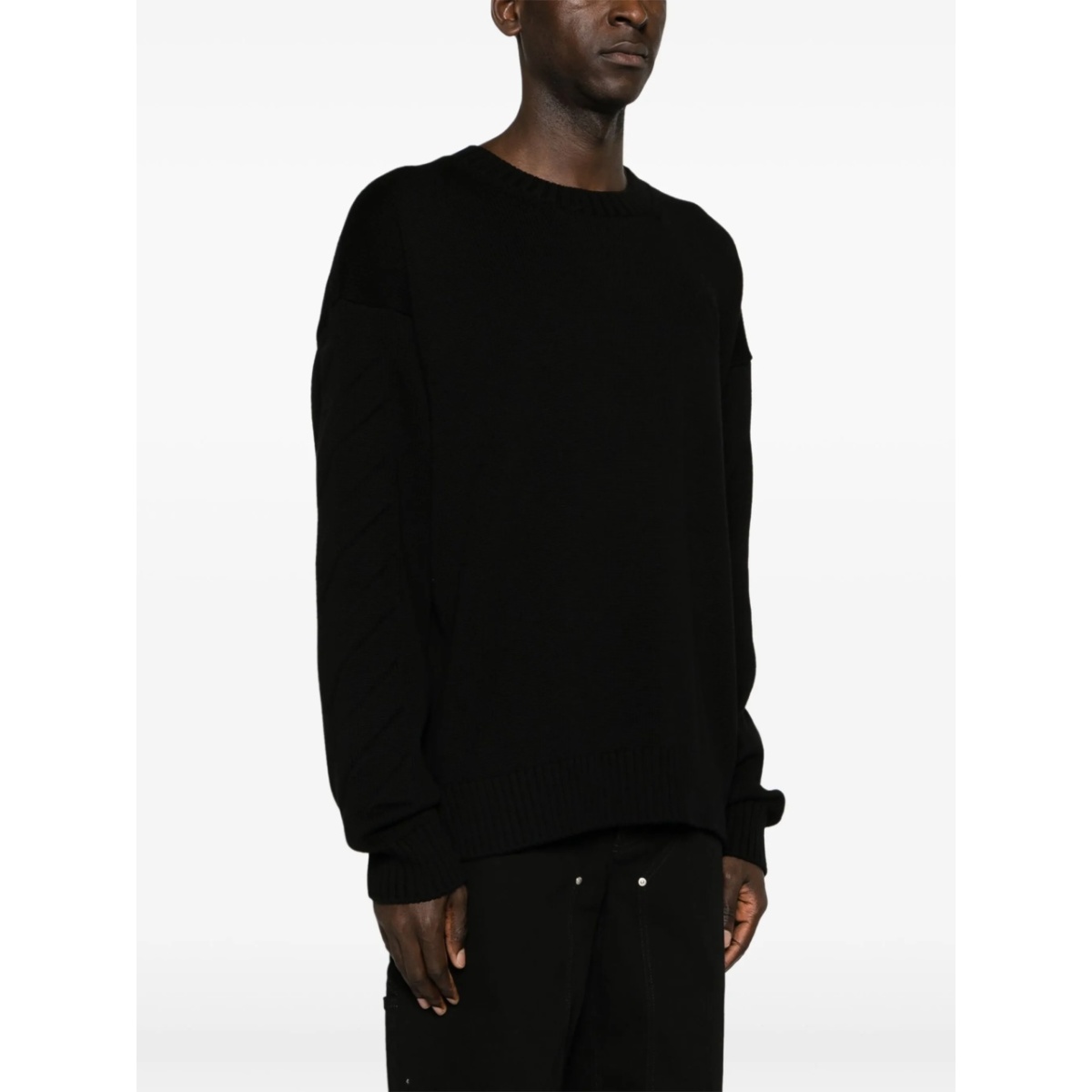 3D Diag ribbed-knit jumper - Img 3
